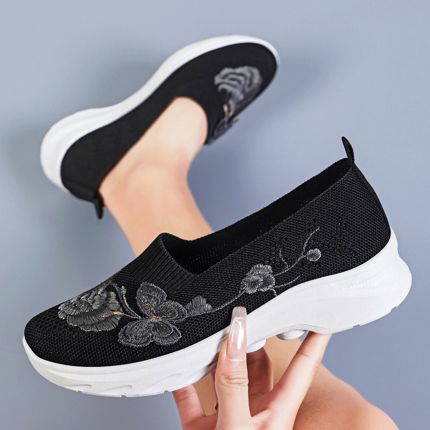 Women's Orthopedic Slip-On Walking Shoes with Arch Support