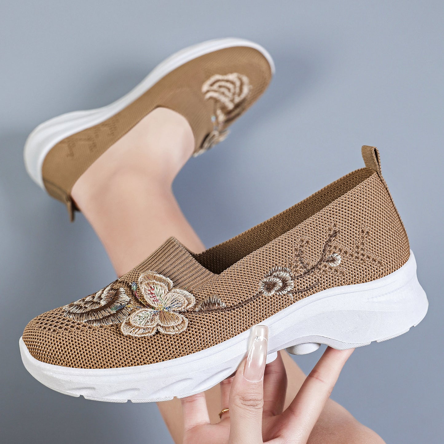 Women's Orthopedic Slip-On Walking Shoes with Arch Support