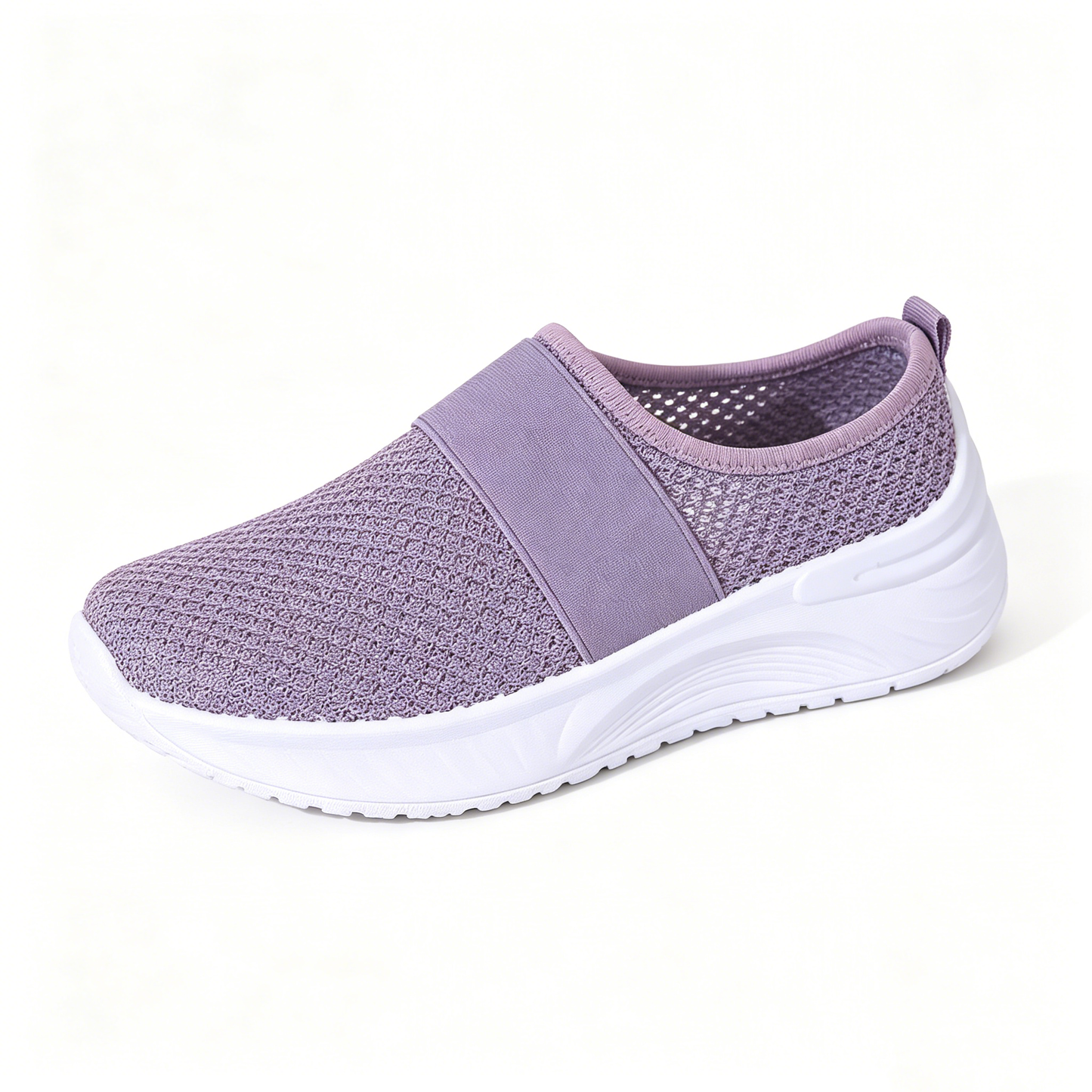 Summer Air Mesh Slip On Trainers | Comfort Open Back Casual Walking Footwear