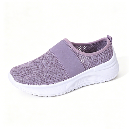 Summer Air Mesh Slip On Trainers | Comfort Open Back Casual Walking Footwear