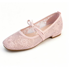 Hidden Wedge Lace Ballet Flats for Women