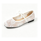 Hidden Wedge Lace Ballet Flats for Women