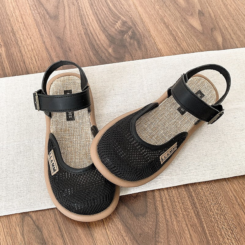 Casual Linen Insole Non Slip Flat Sandals 3 Colors Daily Walking Footwear