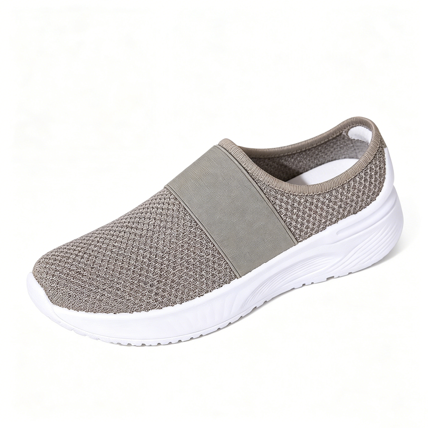 Summer Air Mesh Slip On Trainers | Comfort Open Back Casual Walking Footwear