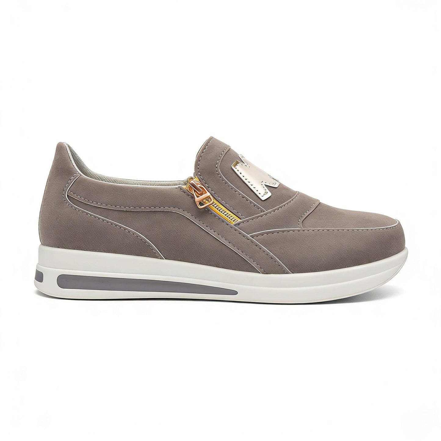 🔥49% OFF🔥Women’s Comfort Zip Slip-On Sneakers – Lightweight, Breathable & Easy Walk Design