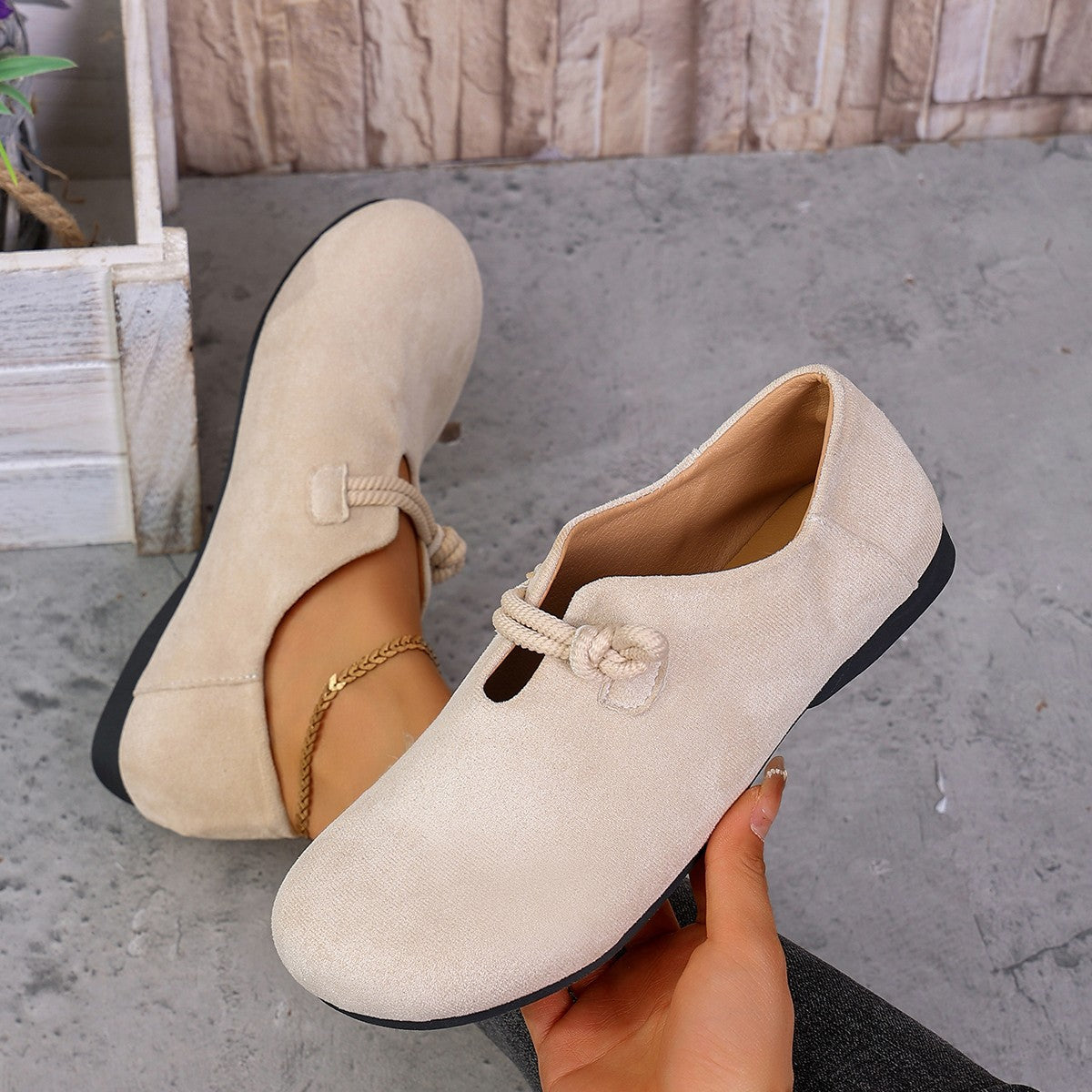 Women's Solid Color Ballet Flats Casual Trendy Flat Work