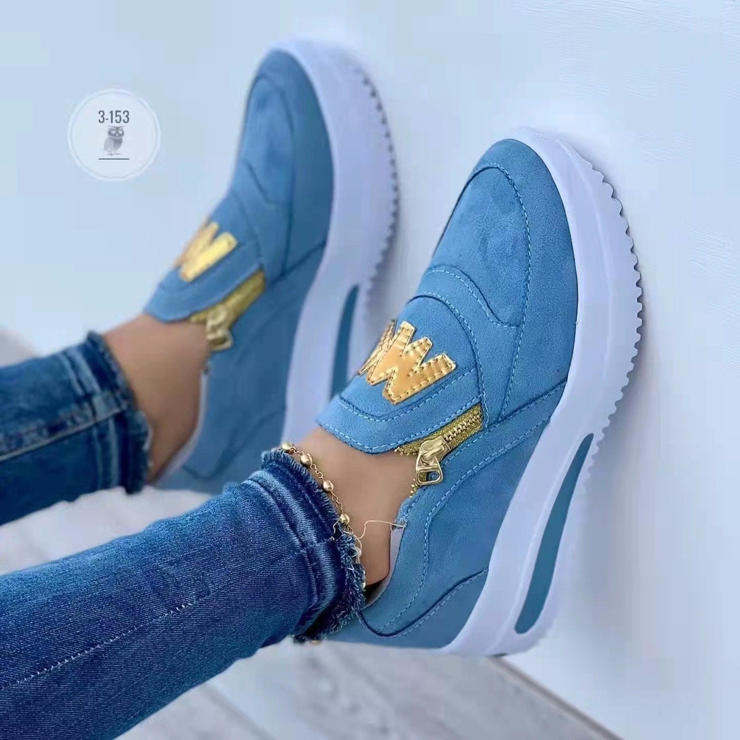 🔥49% OFF🔥Women’s Comfort Zip Slip-On Sneakers – Lightweight, Breathable & Easy Walk Design