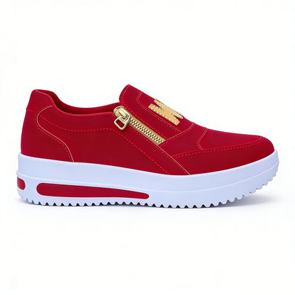 🔥49% OFF🔥Women’s Comfort Zip Slip-On Sneakers – Lightweight, Breathable & Easy Walk Design