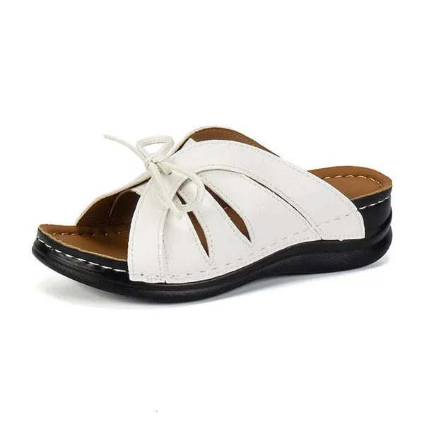 ⭐ Last Day Sale 50% OFF🔥Vintage Premium Orthopedic Open Toe Summer Wedges Platform Sandals 2026