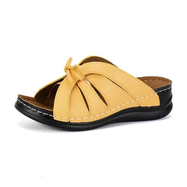 ⭐ Last Day Sale 50% OFF🔥Vintage Premium Orthopedic Open Toe Summer Wedges Platform Sandals 2026