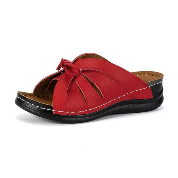 ⭐ Last Day Sale 50% OFF🔥Vintage Premium Orthopedic Open Toe Summer Wedges Platform Sandals 2026