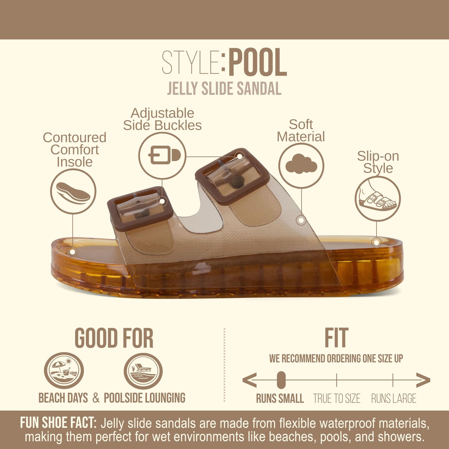 Summer Essential Jelly Slides | Trendy Transparent Buckle Sandals for Women