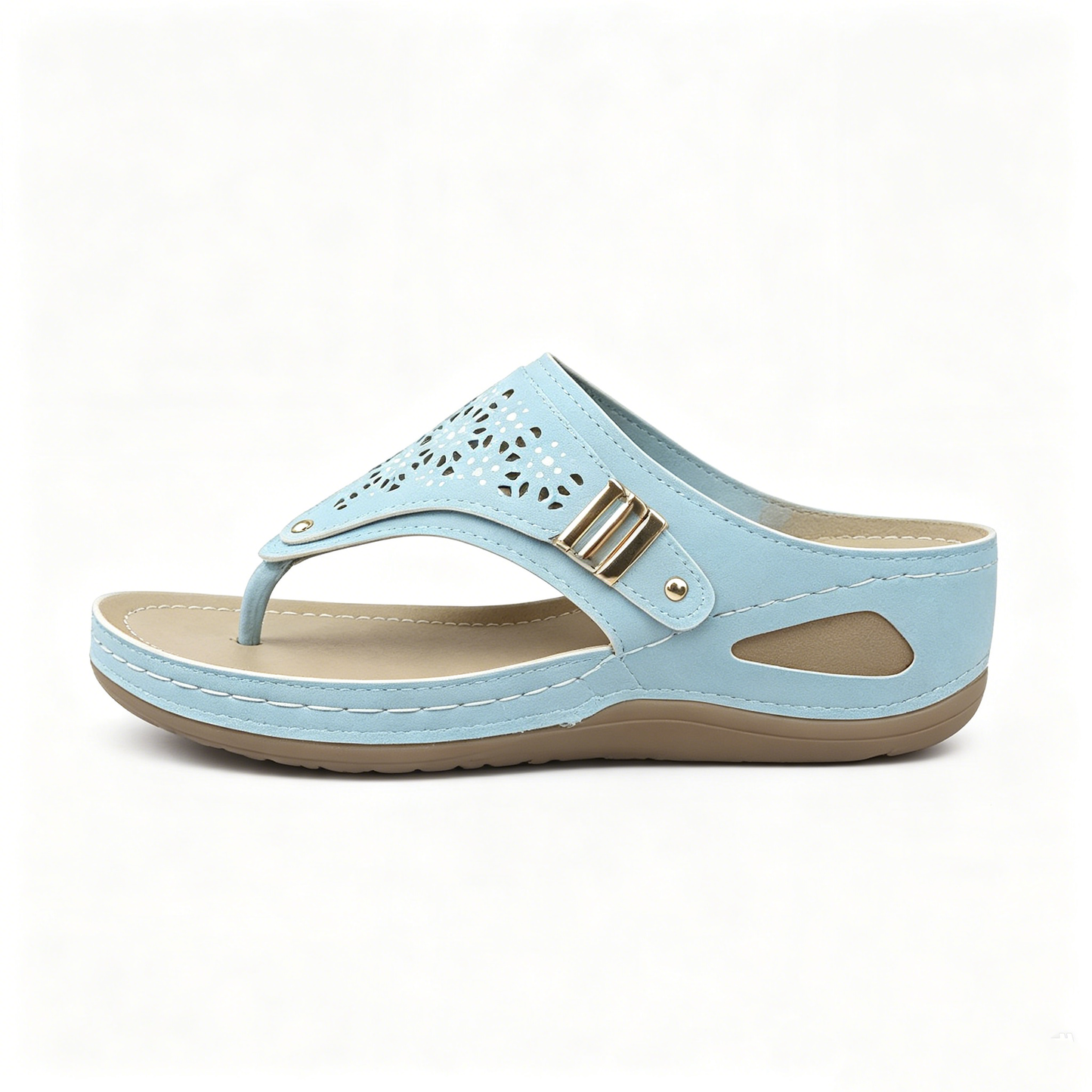 Flip Flops for Women Wedge Sandals with Arch Support Wedge Heel Vintage Wide Width Sandals