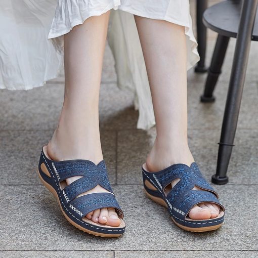 2026 Women’s Premium Orthopedic Open Toe Wedge Sandals
