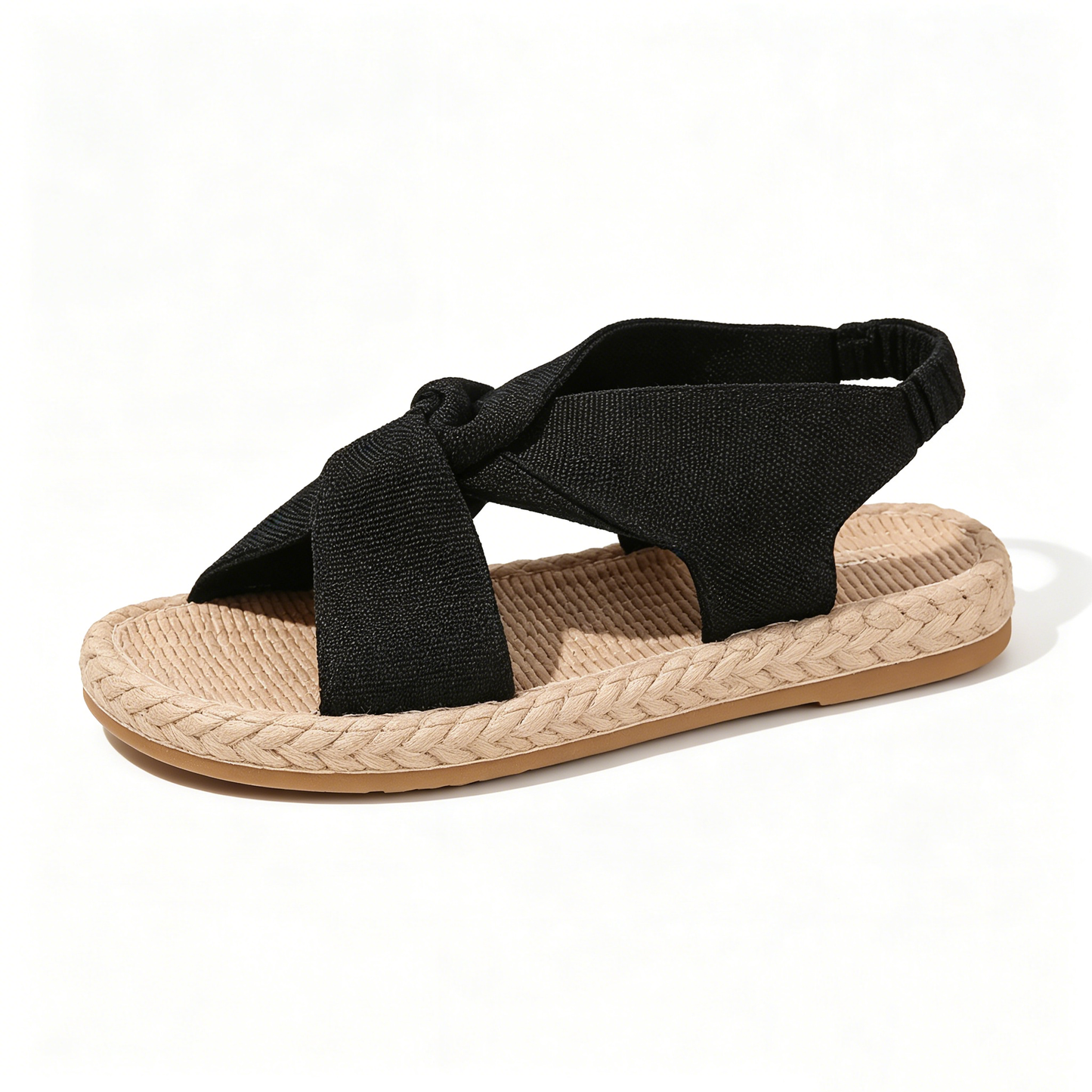 Bohemian Twisted Band Espadrille Sandals for Daily Summer Outfit