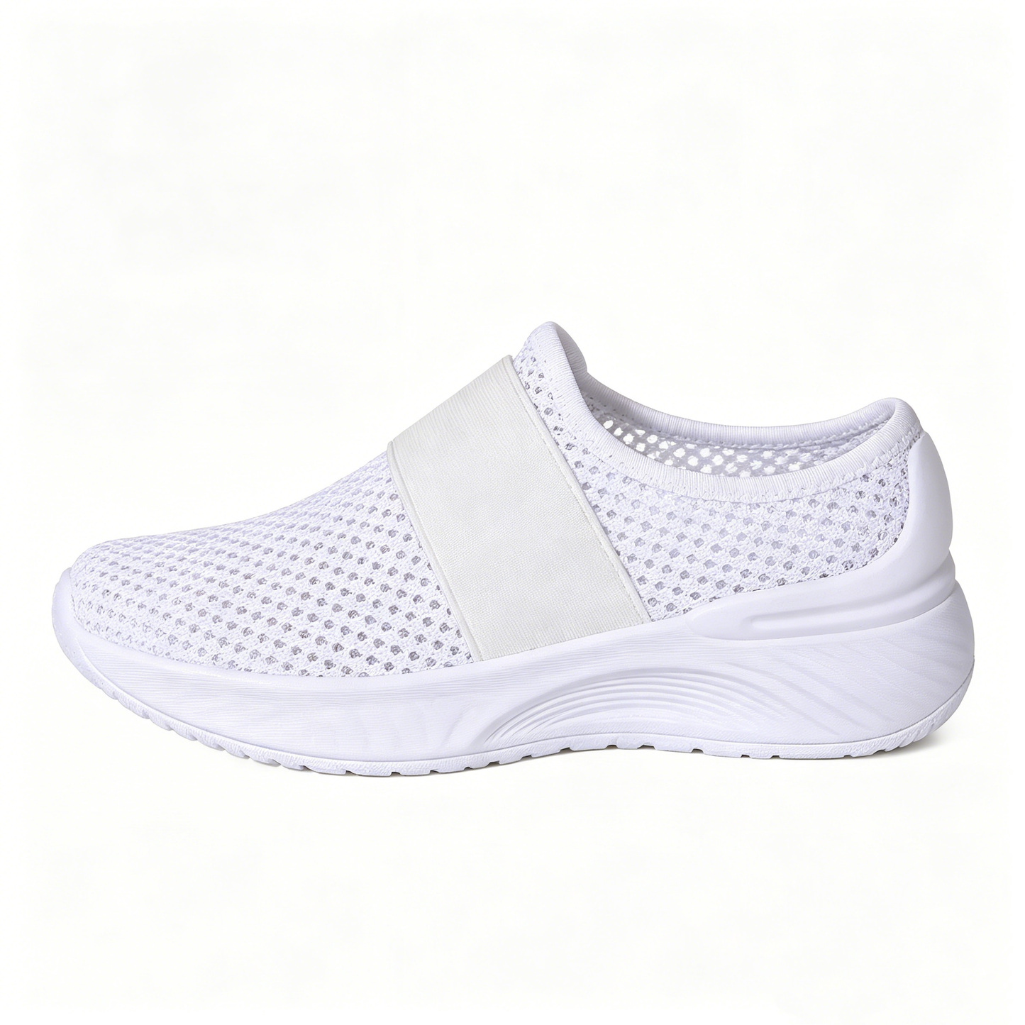 Summer Air Mesh Slip On Trainers | Comfort Open Back Casual Walking Footwear