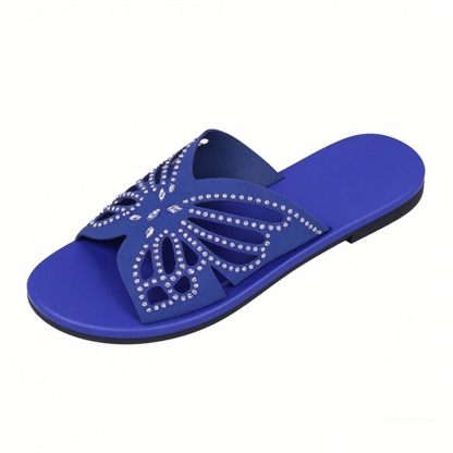 Women's Hollow-Out Rhinestone Slide Sandals, New Summer 2026