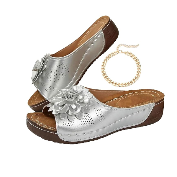 Comfortable Non-Slip Solid Color Open-Toe Wedge Sandals For Women, All Day Walking, Breathable & Lightweight