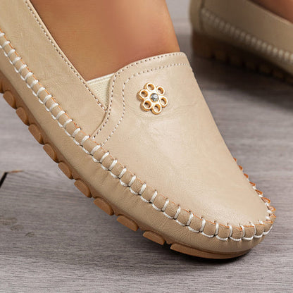 Stylish Orthopedic Leather Shoes - All-Day Comfort for Women