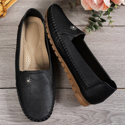 Stylish Orthopedic Leather Shoes - All-Day Comfort for Women
