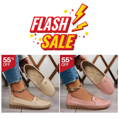 Stylish Orthopedic Leather Shoes - All-Day Comfort for Women