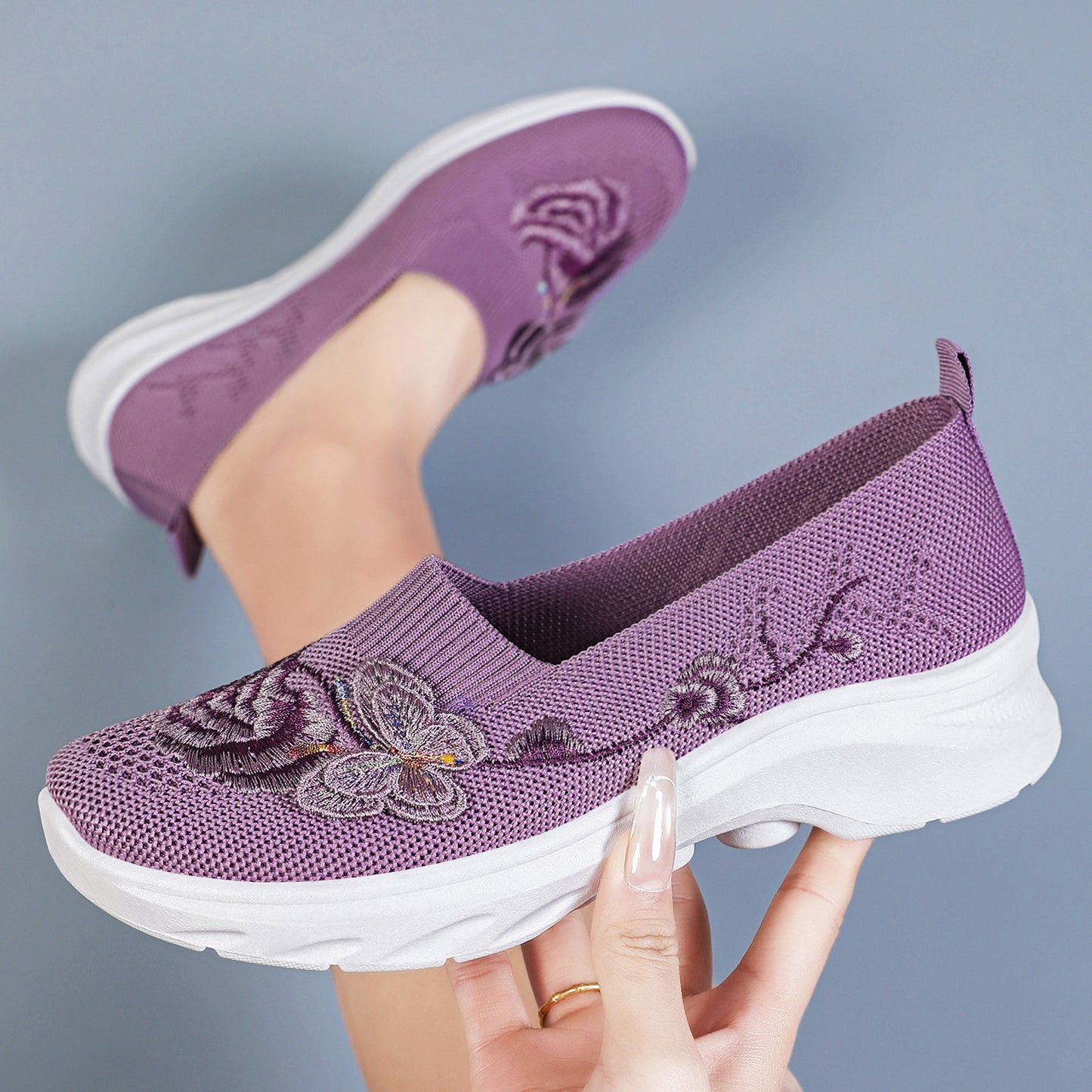 Women's Orthopedic Slip-On Walking Shoes with Arch Support