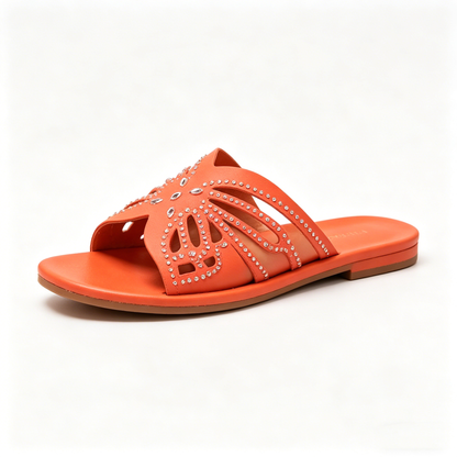 Women's Hollow-Out Rhinestone Slide Sandals, New Summer 2026