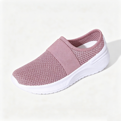 Summer Air Mesh Slip On Trainers | Comfort Open Back Casual Walking Footwear
