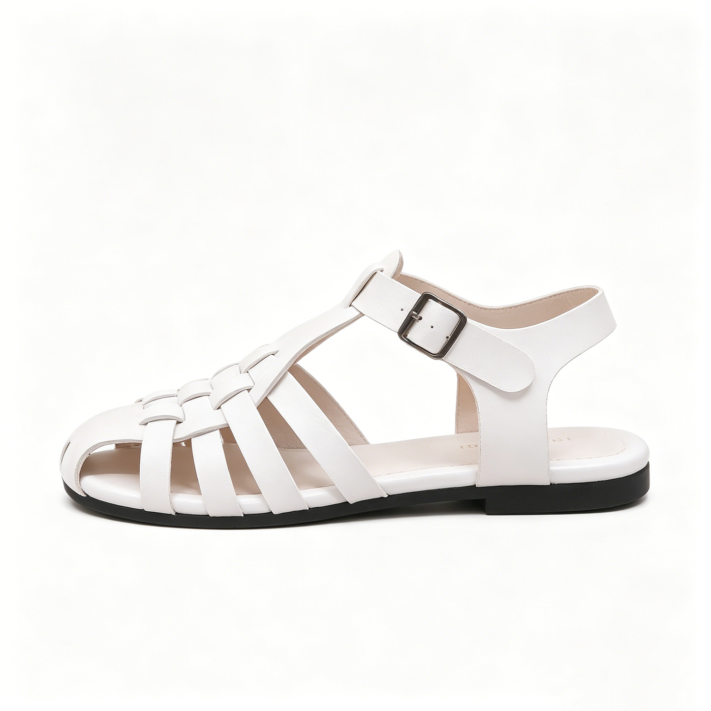 Classic Leather Weave Casual Flat Sandals Non Slip Outdoor Daily Footwear