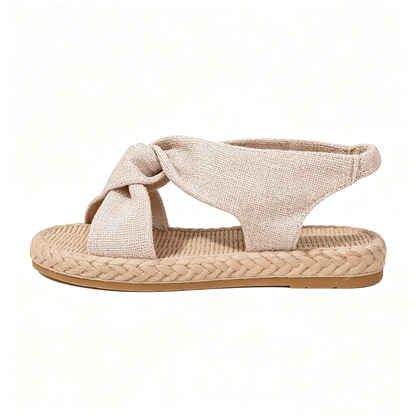 Bohemian Twisted Band Espadrille Sandals for Daily Summer Outfit