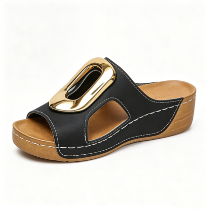 Summer Comfort Wedge Slippers with Non-slip Sole