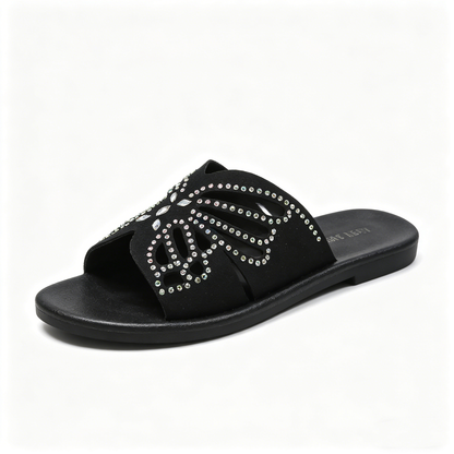 Women's Hollow-Out Rhinestone Slide Sandals, New Summer 2026