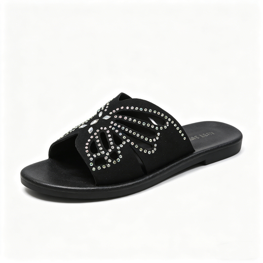 Women's Hollow-Out Rhinestone Slide Sandals, New Summer 2026