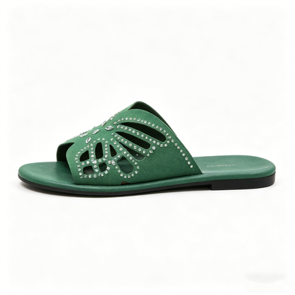 Women's Hollow-Out Rhinestone Slide Sandals, New Summer 2026