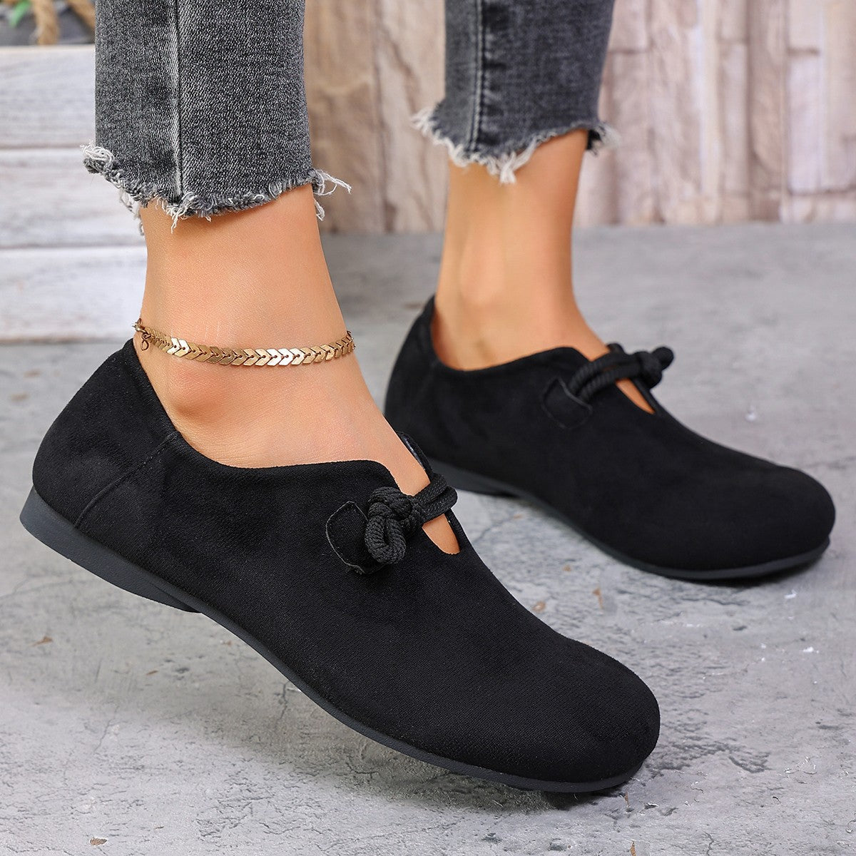 Women's Solid Color Ballet Flats Casual Trendy Flat Work