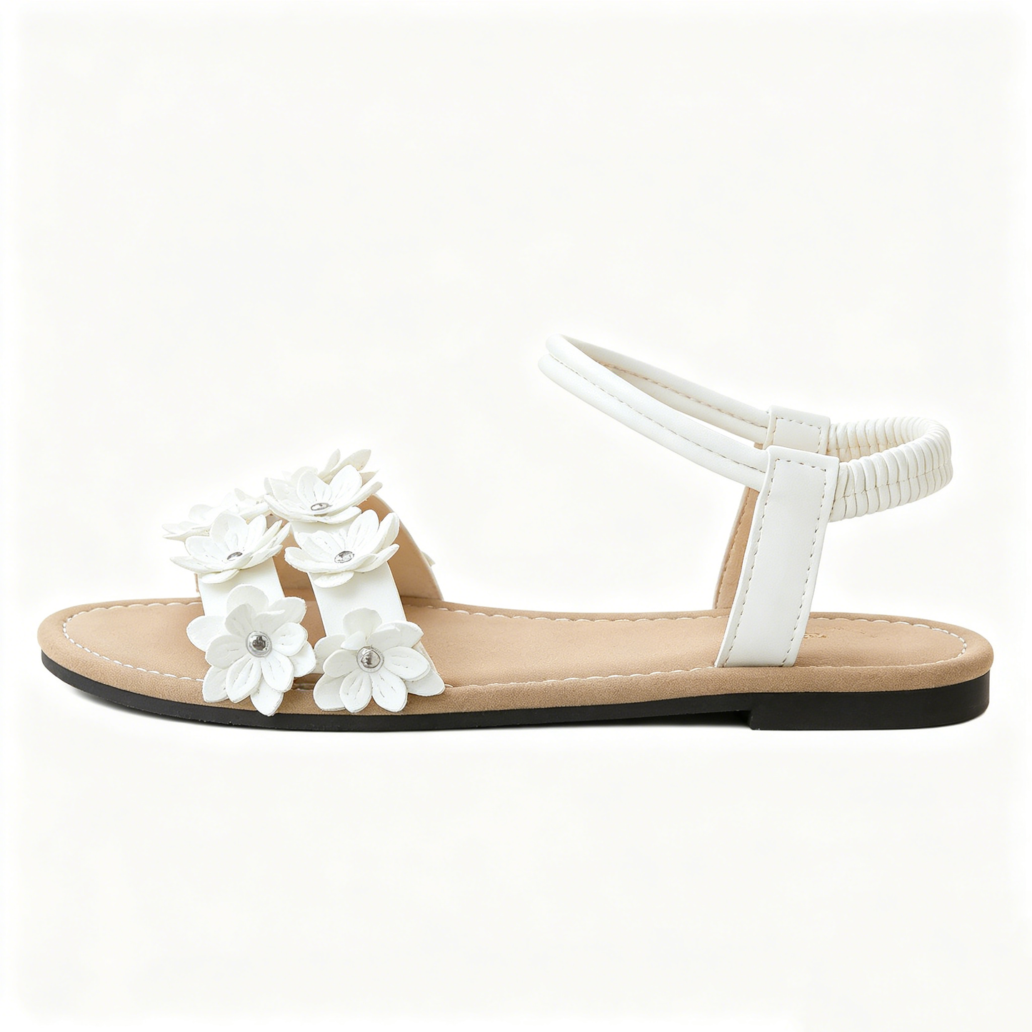 Summer Beach Sandals for Women  Comfortable Floral Ankle Strap Shoes