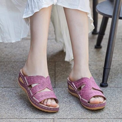 2026 Women’s Premium Orthopedic Open Toe Wedge Sandals