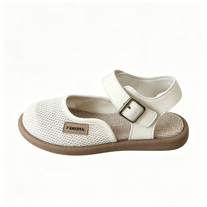 Casual Linen Insole Non Slip Flat Sandals 3 Colors Daily Walking Footwear