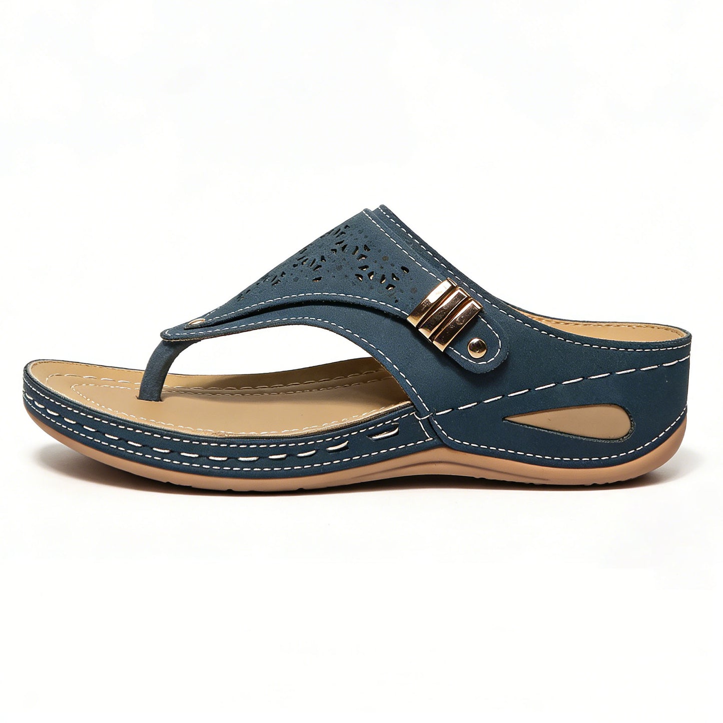 Flip Flops for Women Wedge Sandals with Arch Support Wedge Heel Vintage Wide Width Sandals